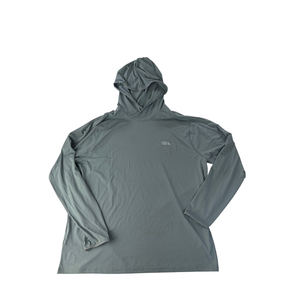 Eddie Bauer Lightweight Hooded Long Sleeve Shirt in Slate Gray